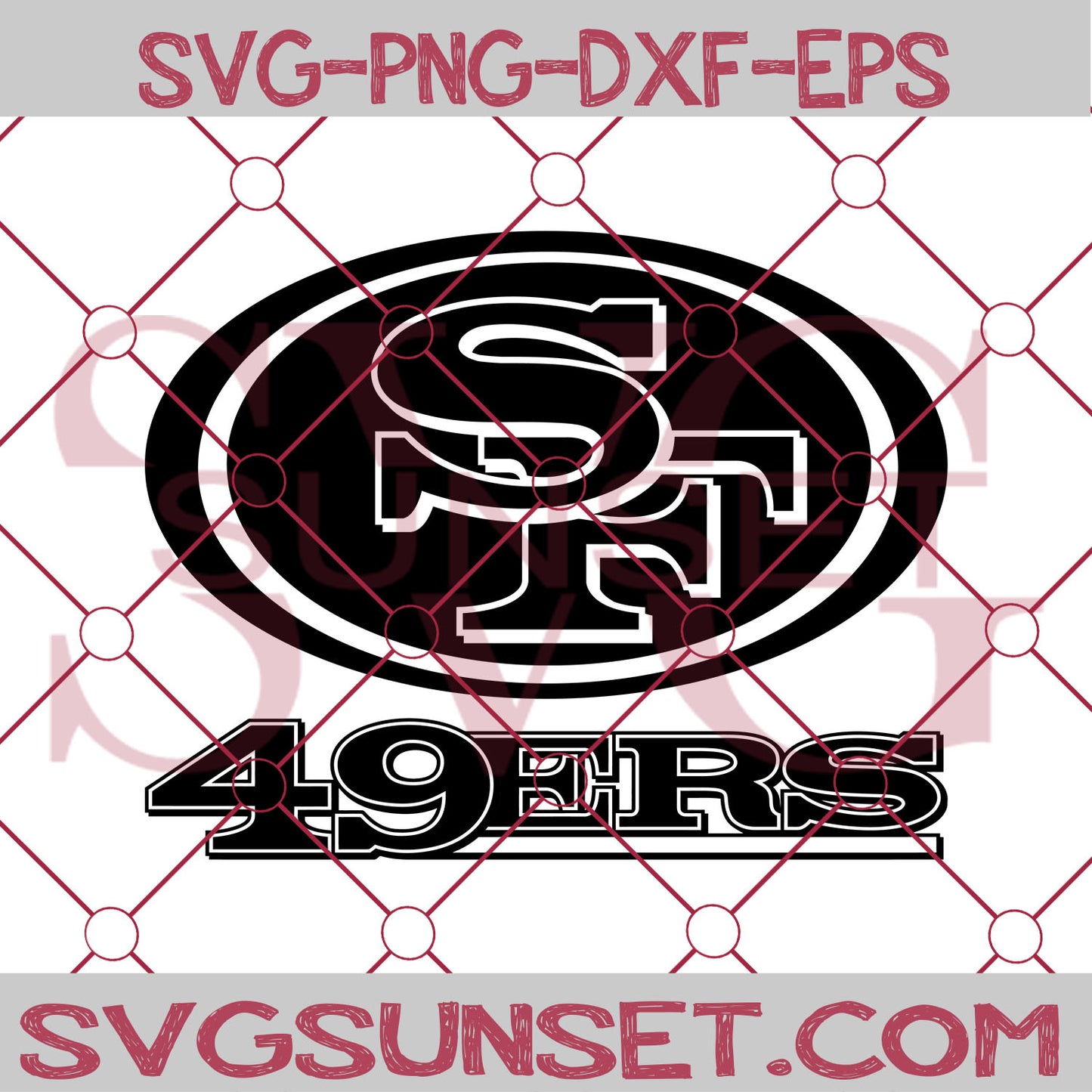 49ers Football Logo SVG, San Francisco 49ers SVG