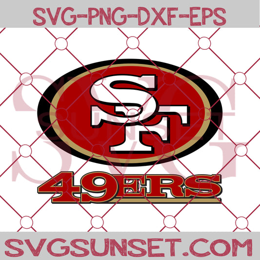 49ers Logo Football SVG, San Francisco 49ers SVG