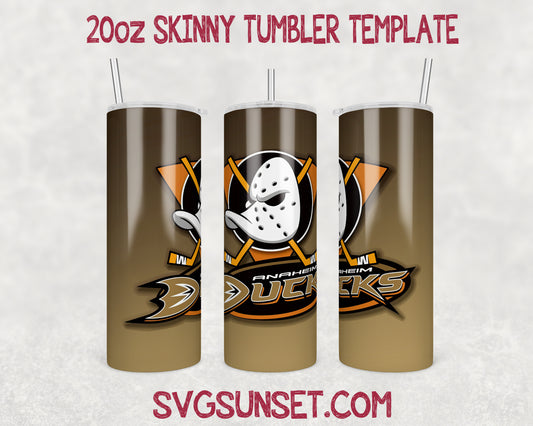 Anaheim Ducks Tumbler Wrap PNG, Anaheim Ducks Tumbler Wrap