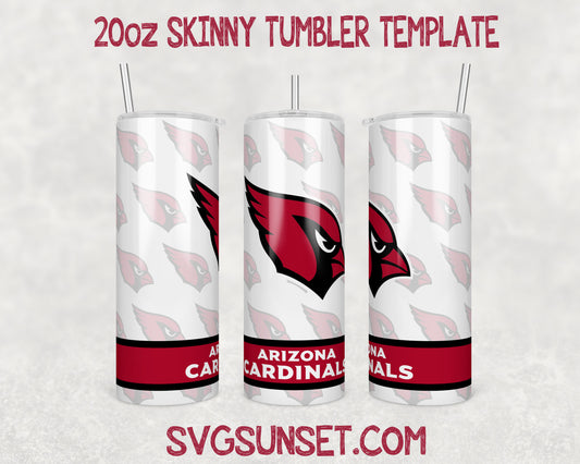 Arizona Cardinals Football Tumbler Wrap PNG, Arizona Cardinals Tumbler Wrap