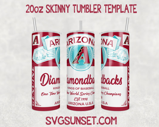 Arizona Diamondbacks Budweiser Tumbler Wrap PNG, Arizona Diamondbacks Tumbler Wrap