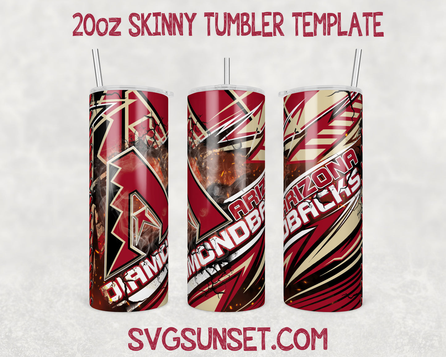 Arizona Diamondbacks Tumbler Wrap PNG, Arizona Diamondbacks Tumbler Wrap