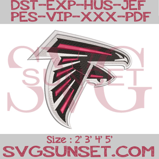 Atlanta Falcons Embroidery Designs, Falcons Embroidery Designs