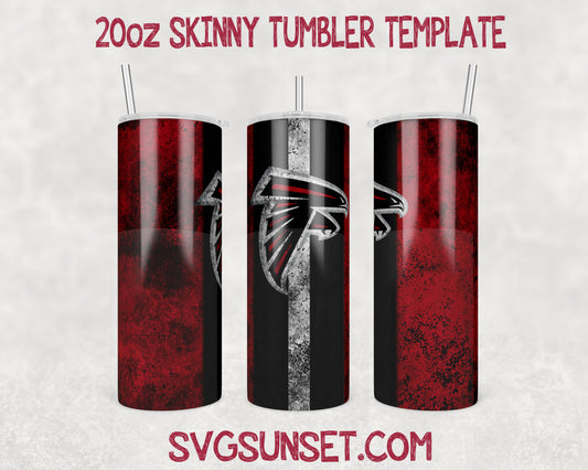 Atlanta Falcons Grunge Tumbler Wrap PNG, Atlanta Falcons Tumbler Wrap