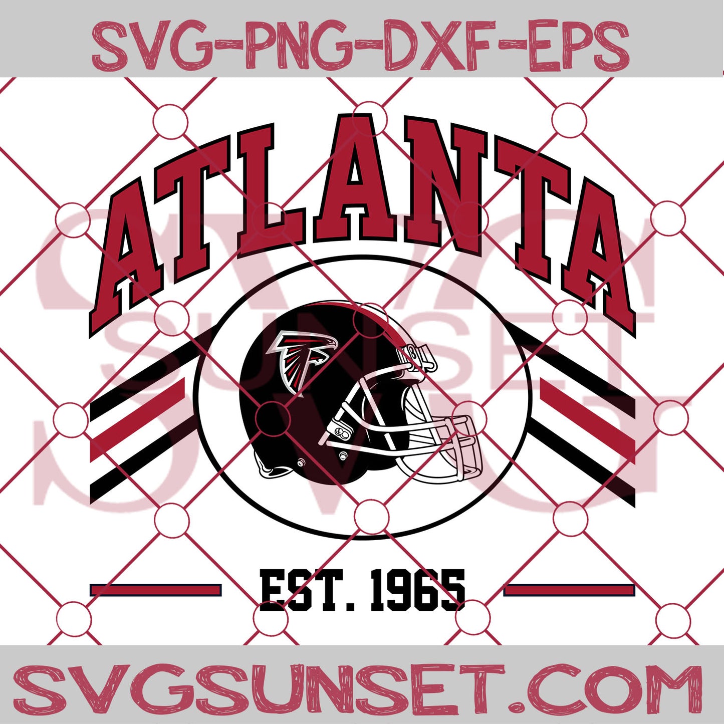 Atlanta Falcons est 1965 SVG PNG, Atlanta Falcons SVG