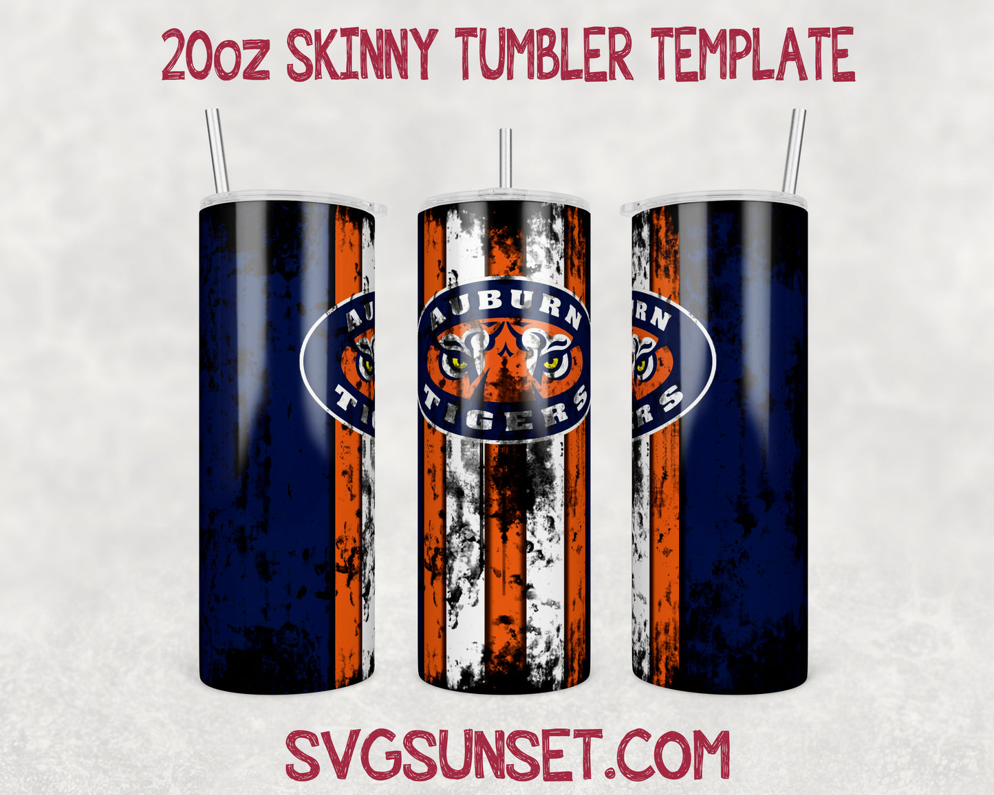 Auburn Tigers Grunge Tumbler Wrap PNG,Auburn Tigers Tumbler Wrap