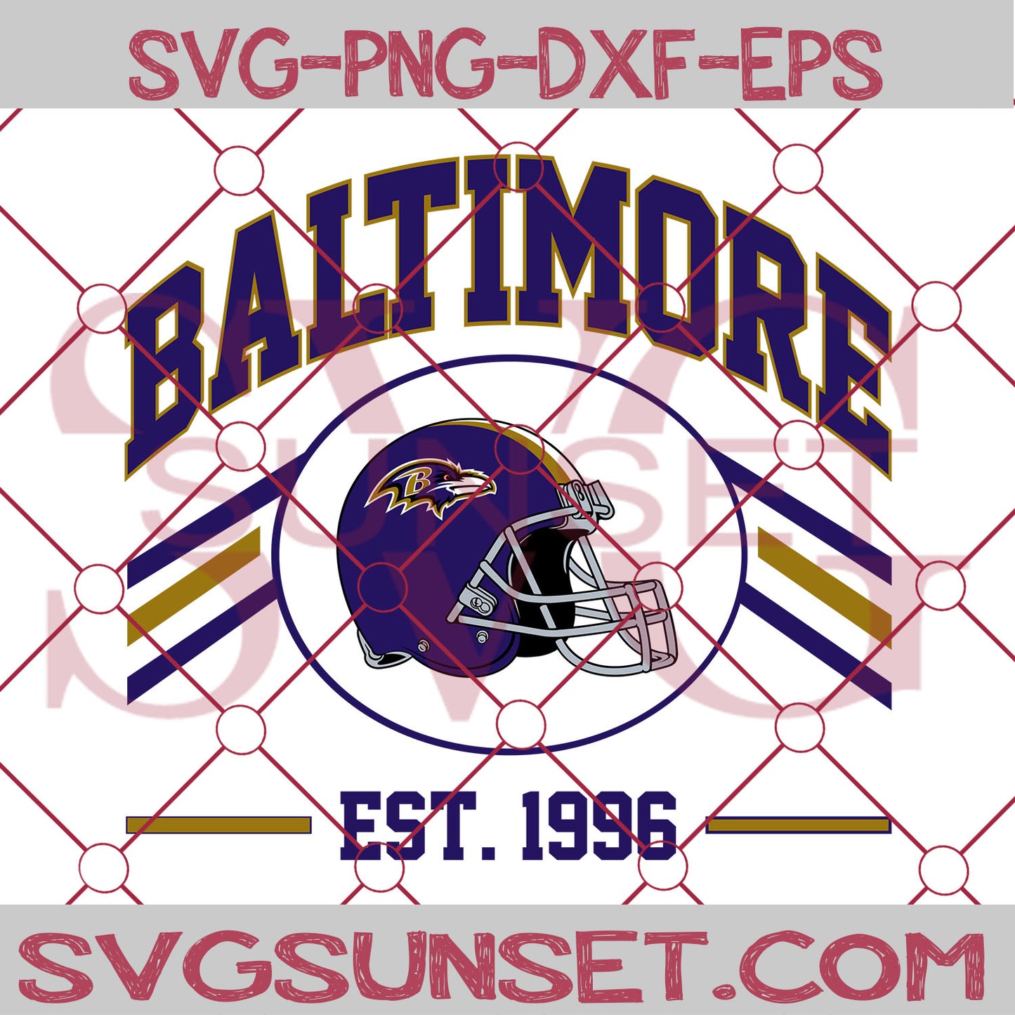 Baltimore Ravens est 1996 SVG PNG, Baltimore Ravens SVG