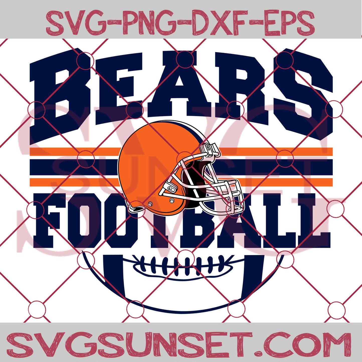 Bears Football SVG PNG, Chicago Bears SVG