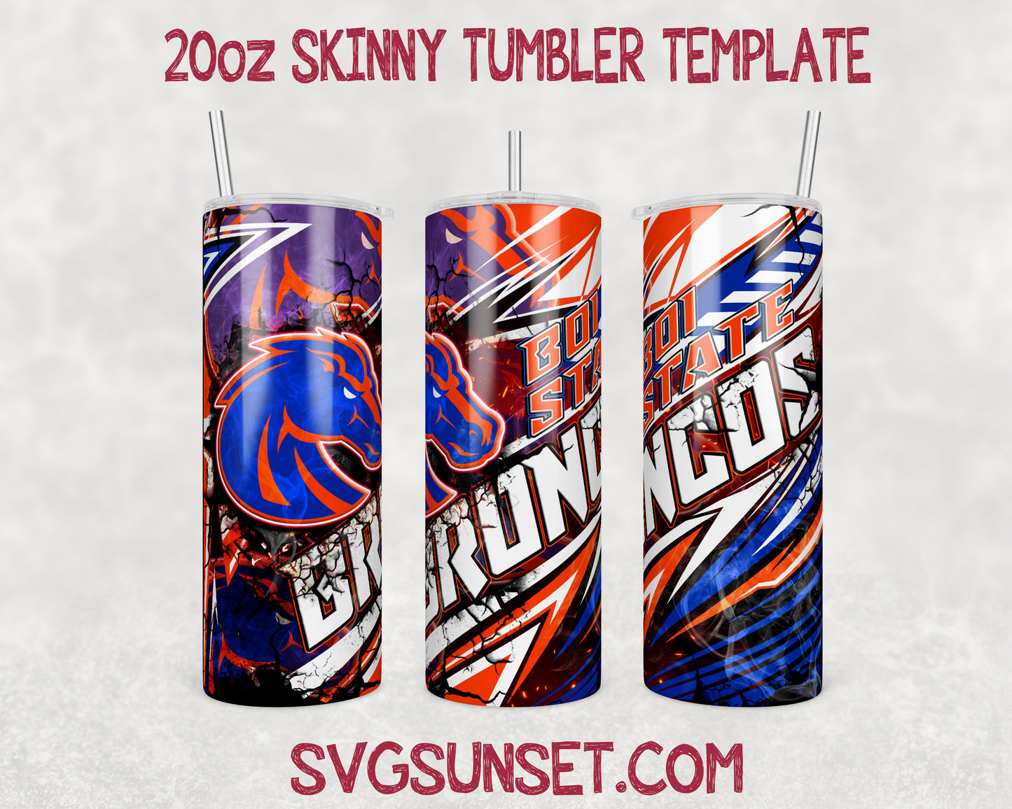 Boise State Broncos Tumbler Wrap PNG, Boise State Broncos Tumbler Wrap