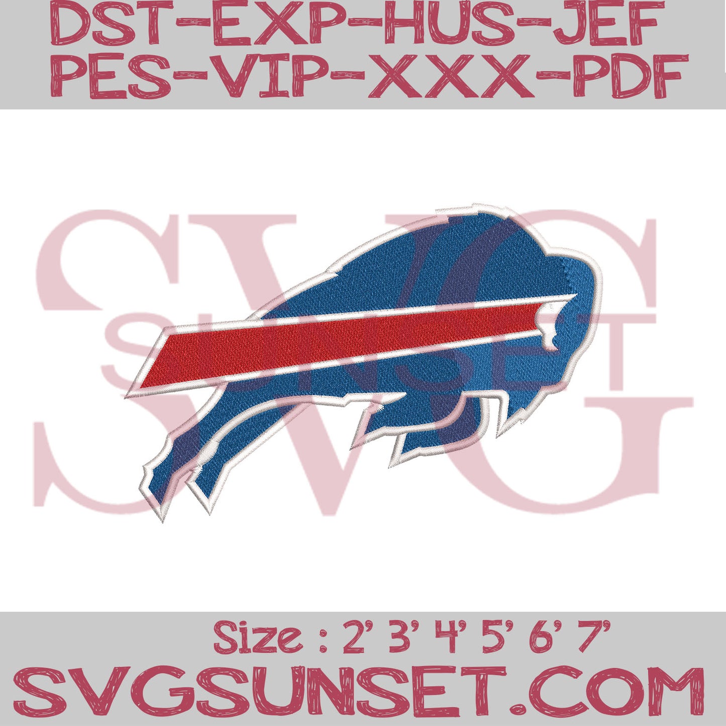 Buffalo Bills Embroidery Designs, Bills Embroidery Designs