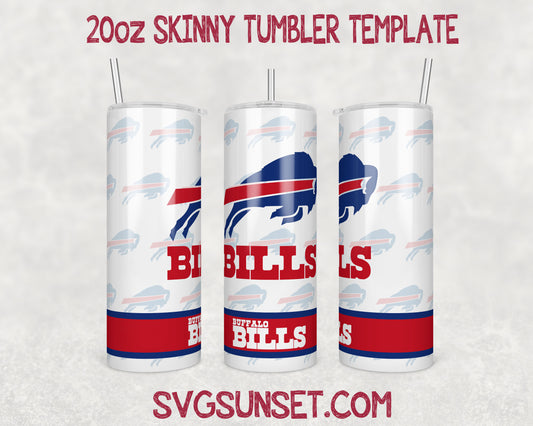 Buffalo Bills Football Tumbler Wrap PNG, Buffalo Bills Tumbler Wrap