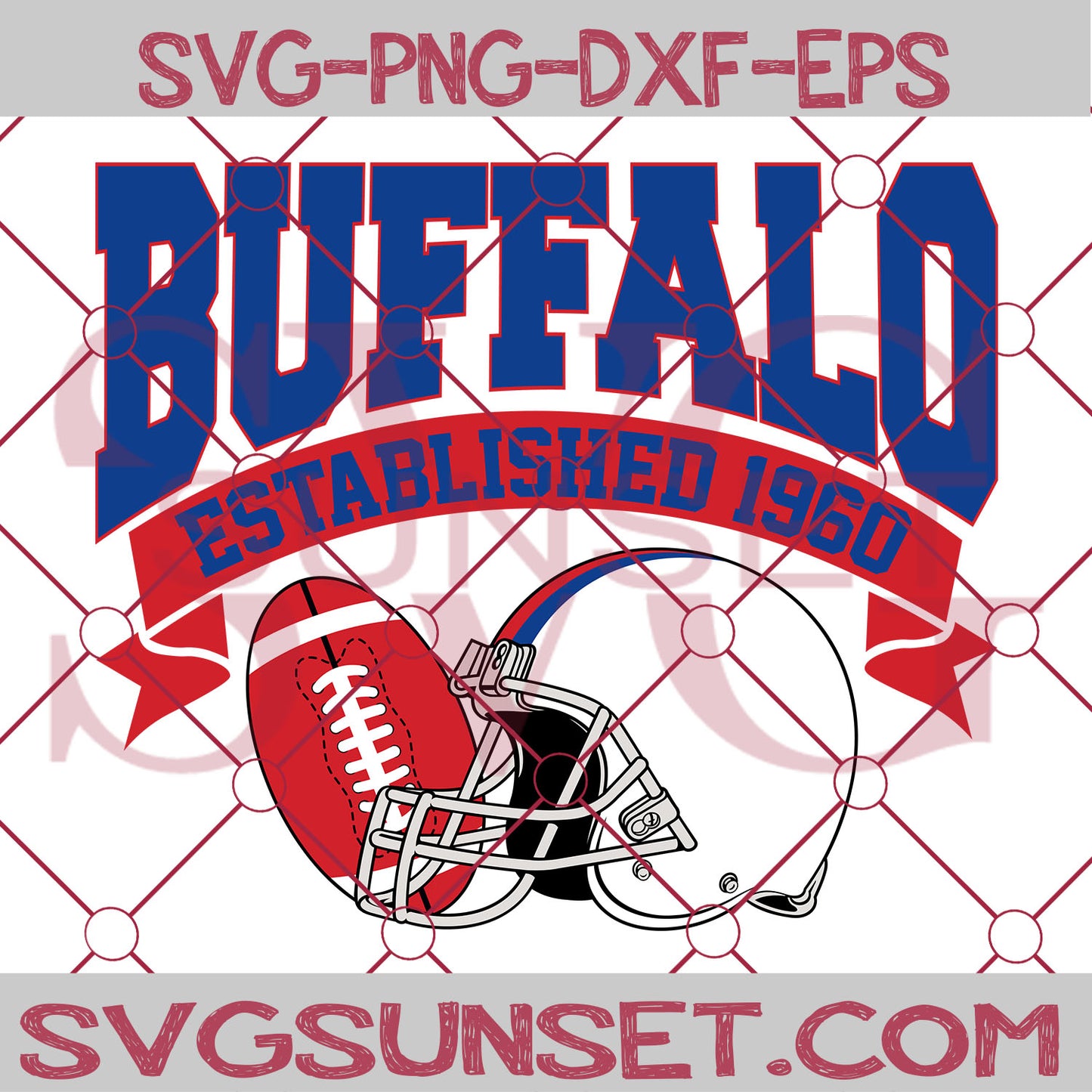 Buffalo Established 1960 SVG, Buffalo Bills SVG