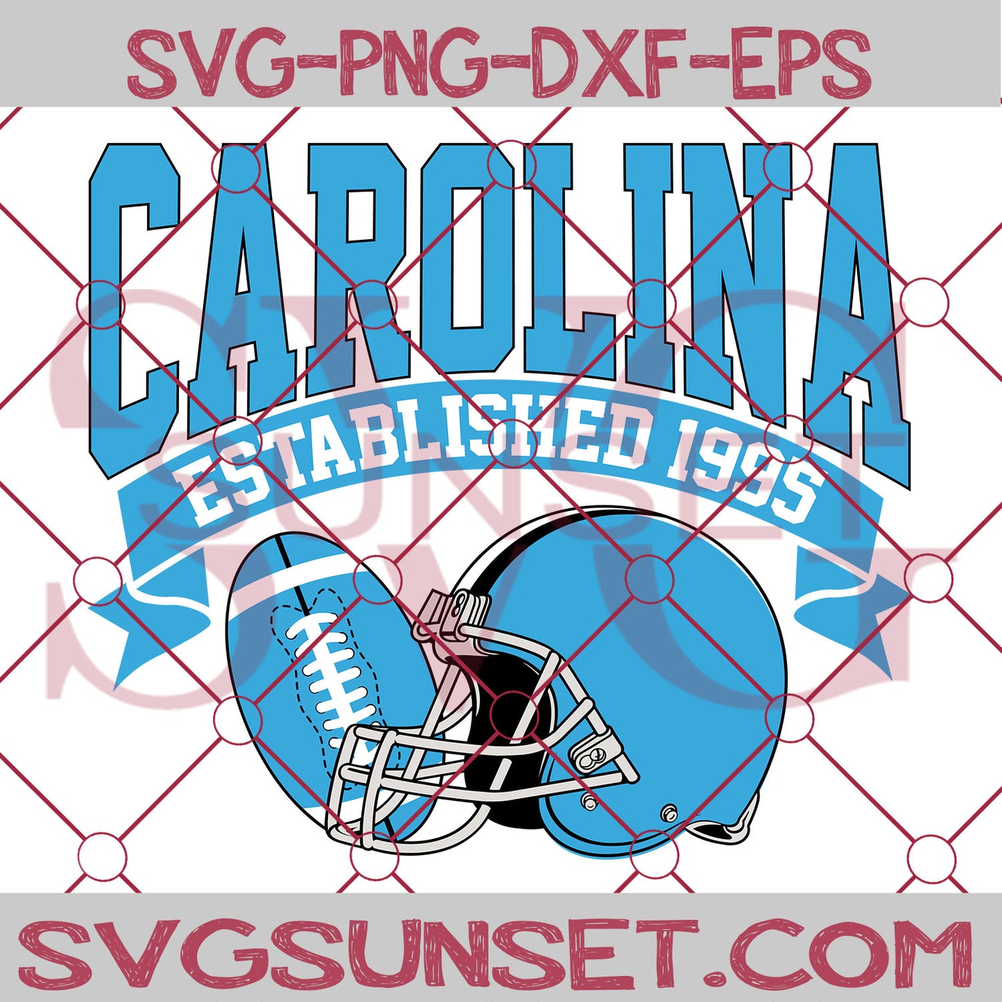 Carolina Established 1995 SVG, Carolina Panthers SVG