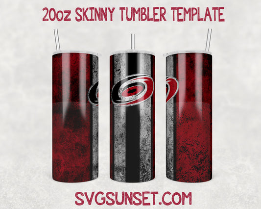 Carolina Hurricanes Grunge Tumbler Wrap PNG, Carolina Hurricanes Tumbler Wrap