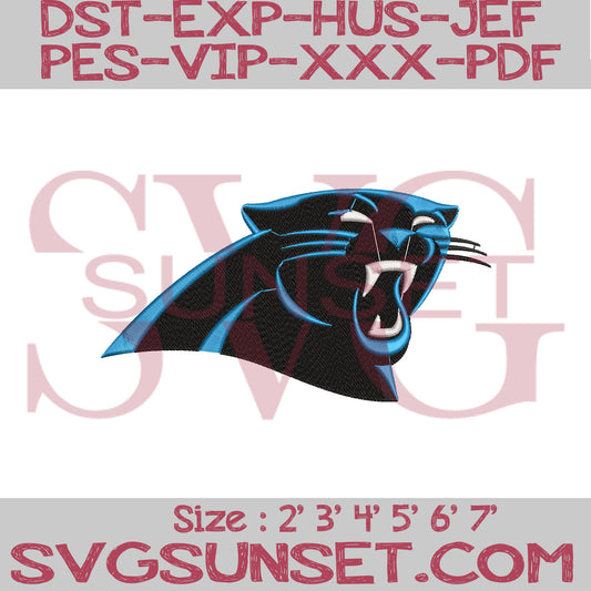 Carolina Panthers Embroidery Designs, Panthers Embroidery Designs