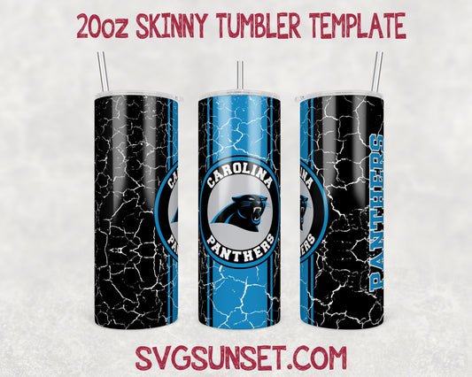 Carolina Panthers Tumbler Wrap Designs PNG, Carolina Panthers Tumbler Wrap