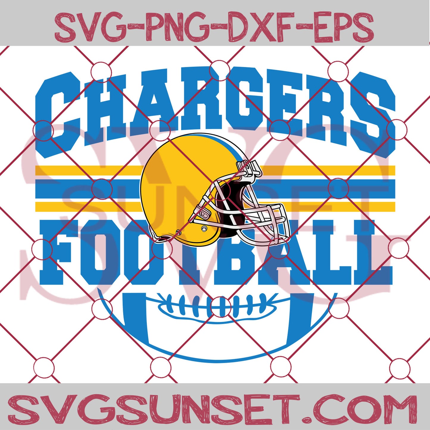 Chargers Football SVG PNG, Los Angeles Chargers SVG