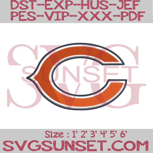 Chicago Bears Embroidery Designs, Bears Embroidery Designs