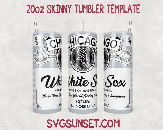 Chicago White Sox Budweiser Tumbler Wrap PNG, Chicago White Sox Tumbler Wrap