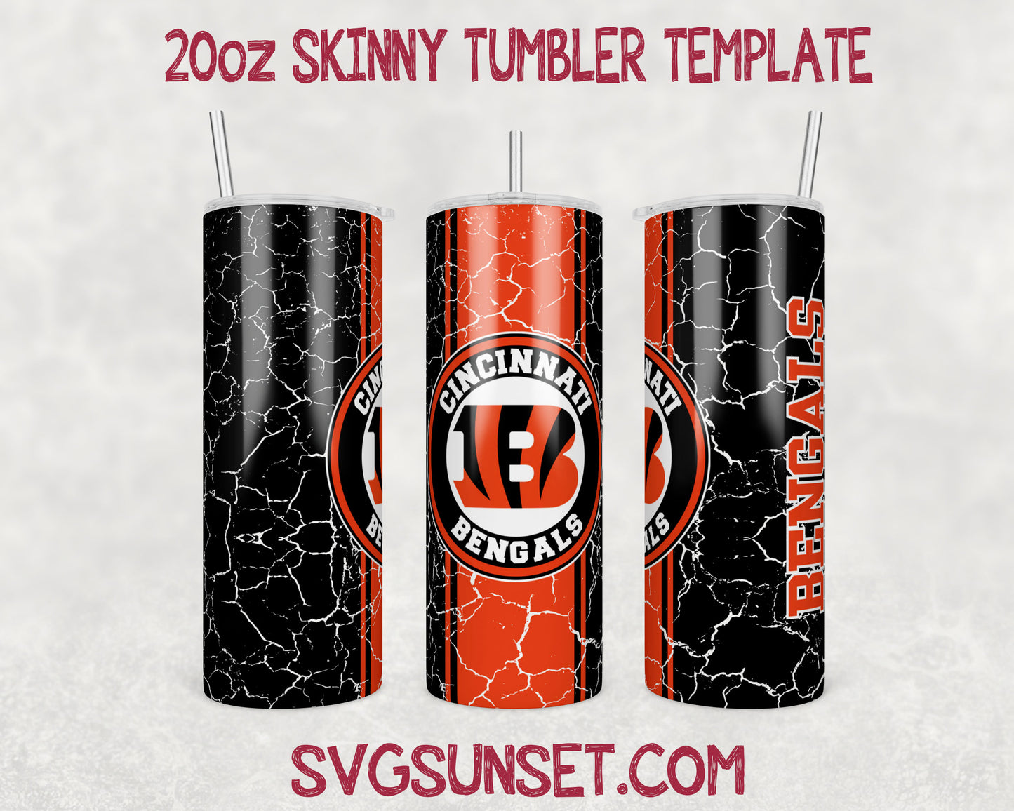 Cincinnati Bengals Tumbler Wrap Designs PNG, Cincinnati Bengals Tumbler Wrap