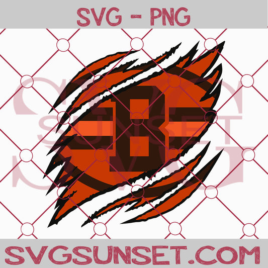 Cleveland Browns Ripped Claw SVG PNG,Cleveland Browns SVG