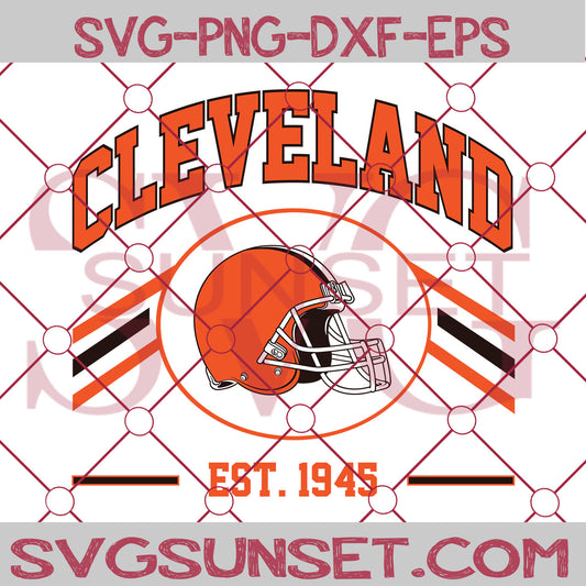 Cleveland Browns est 1945 SVG PNG, Cleveland Browns SVG