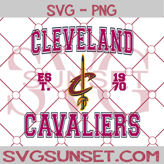 Cleveland Cavaliers est. 1970 SVG PNG, Cleveland Cavaliers SVG