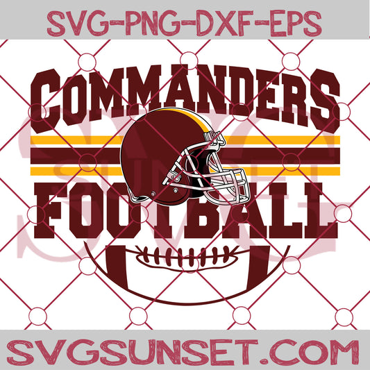 Commanders Football SVG PNG, Washington Commanders SVG