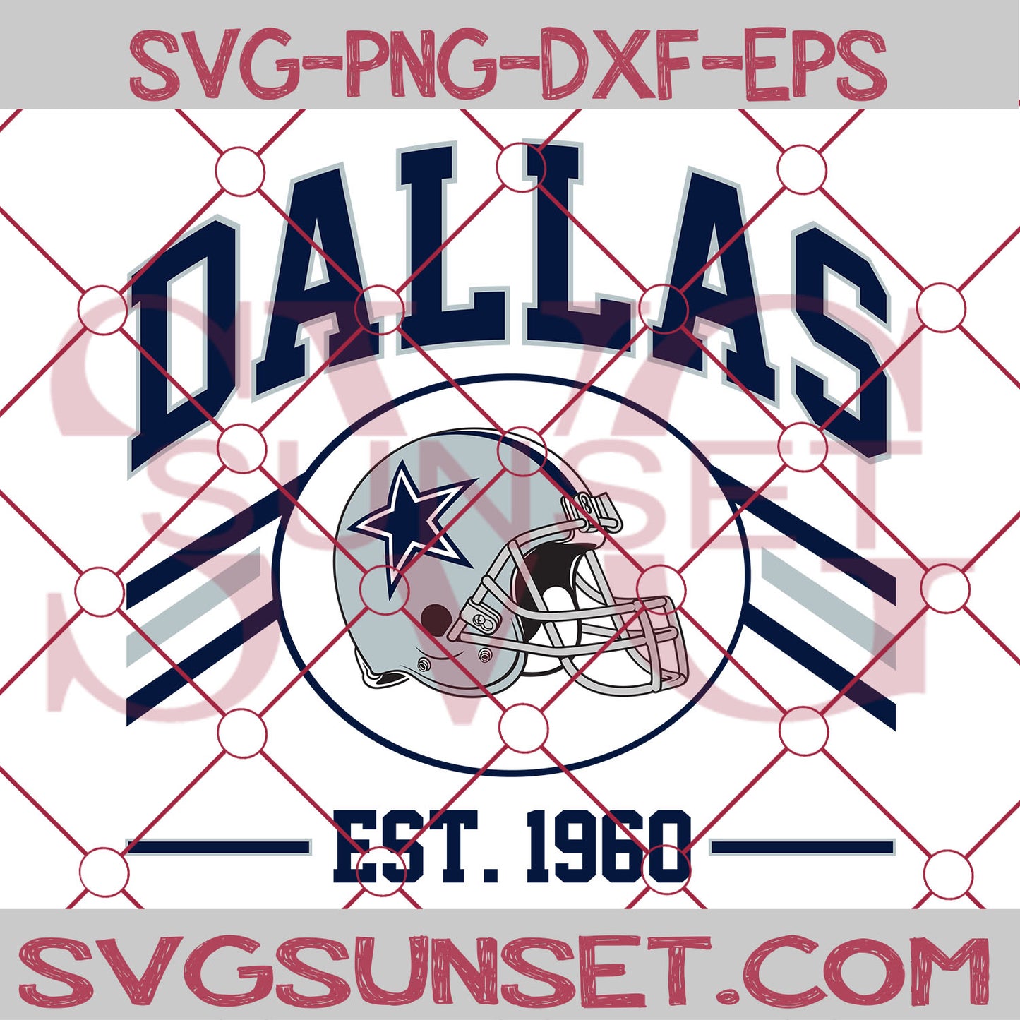 Dallas Cowboys EST 1960 SVG PNG, Dallas Cowboys SVG