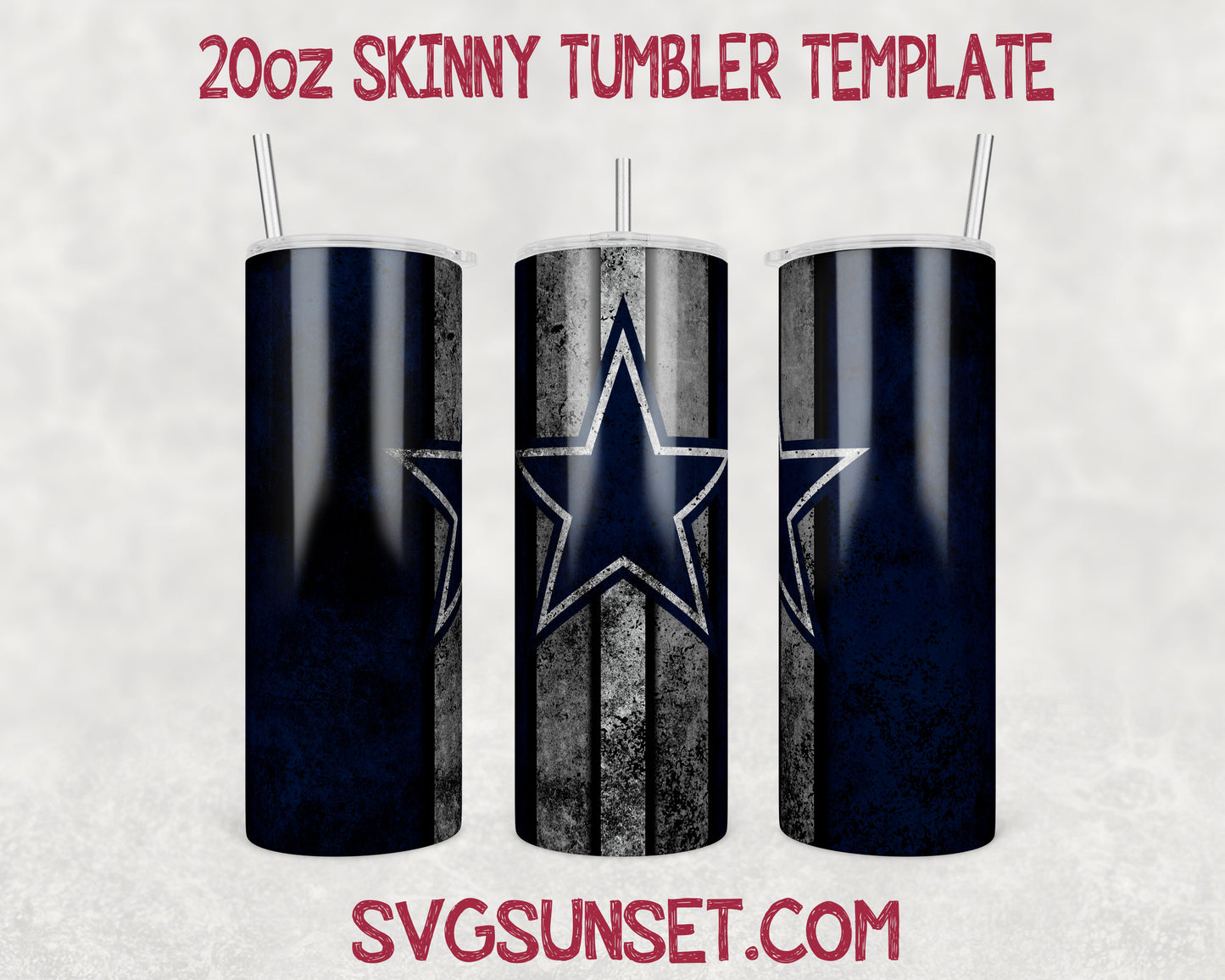 Dallas Cowboys Grunge Tumbler Wrap PNG, Dallas Cowboys Tumbler Wrap