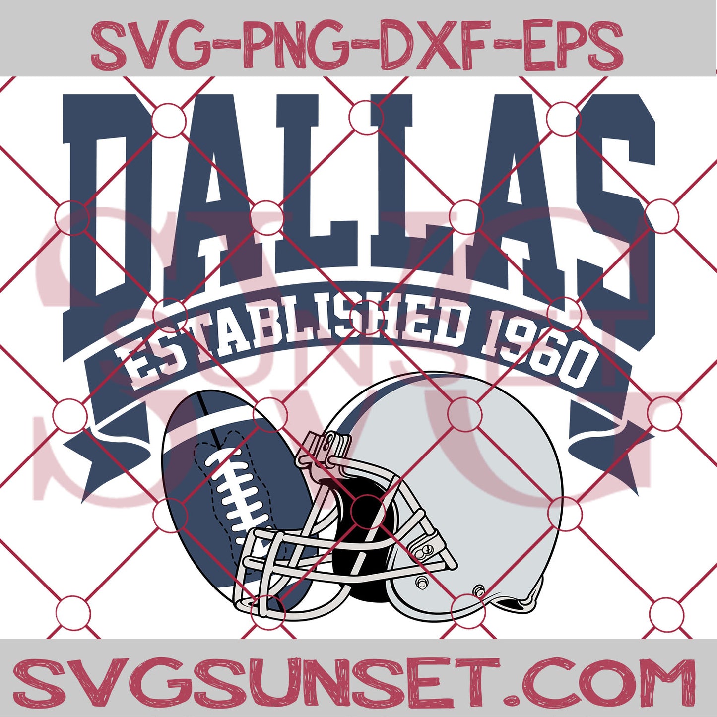 Dallas Established 1960 SVG, Dallas Cowboys SVG