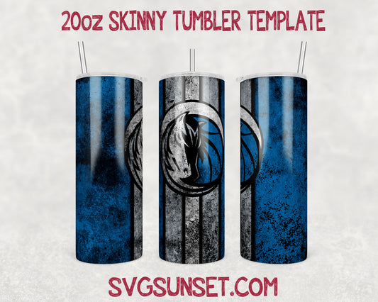 Dallas Mavericks Grunge Tumbler Wrap PNG, Dallas Mavericks Tumbler Wrap