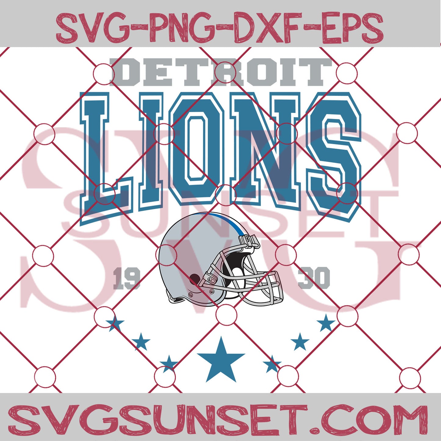 Detroit Lions Football 1930 SVG, Detroit Lions SVG