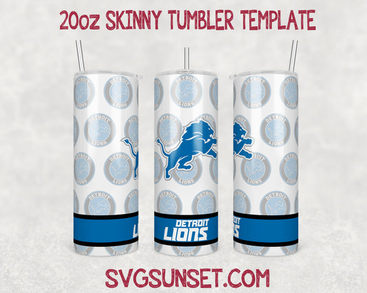 Detroit Lions Football Tumbler Wrap PNG, Detroit Lions Tumbler Wrap