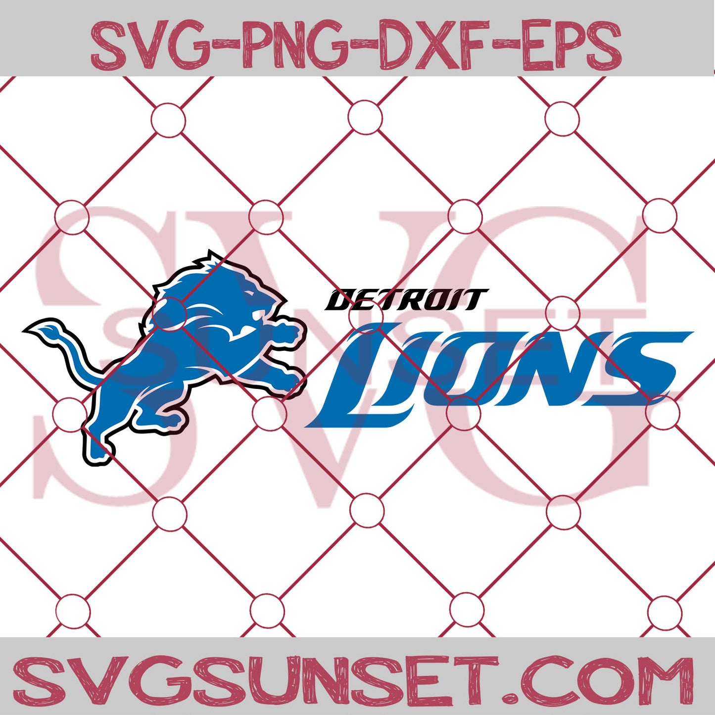 Detroit Lions NFL Logo SVG PNG, Detroit Lions SVG