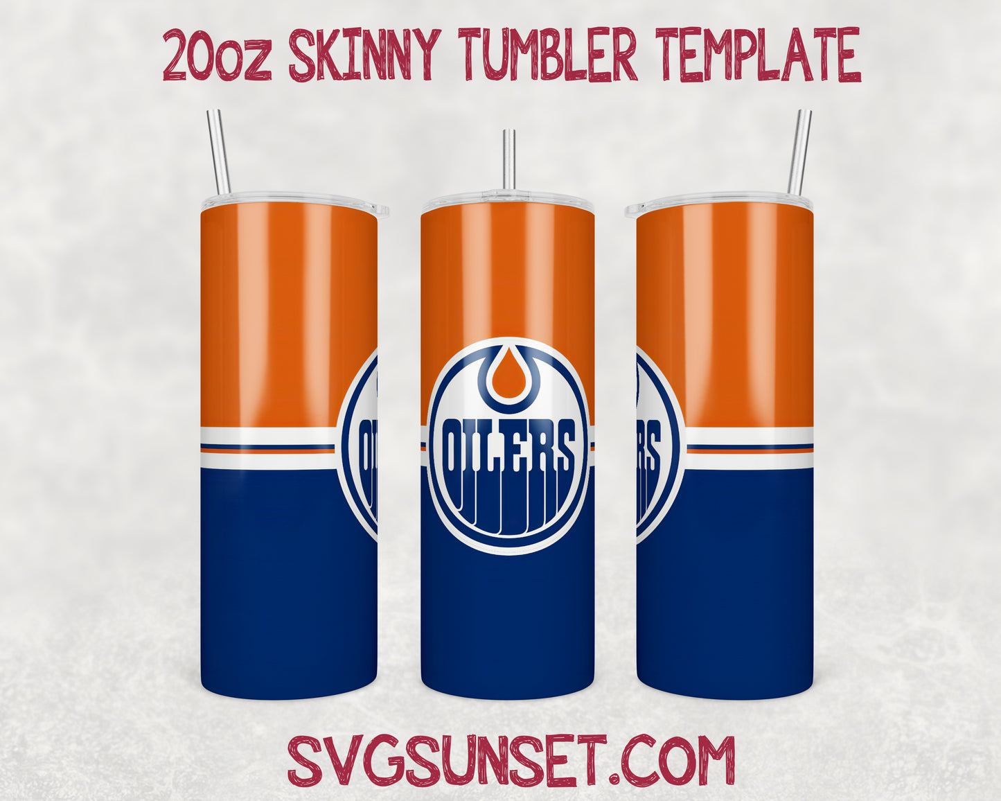 Edmonton Oilers Tumbler Wrap PNG, Edmonton Oilers Tumbler Wrap