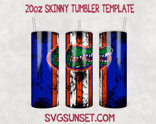 Florida Gators Grunge Tumbler Wrap PNG, Florida Gators Tumbler Wrap