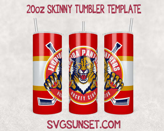 Florida Panthers Tumbler Wrap PNG, Florida Panthers Tumbler Wrap