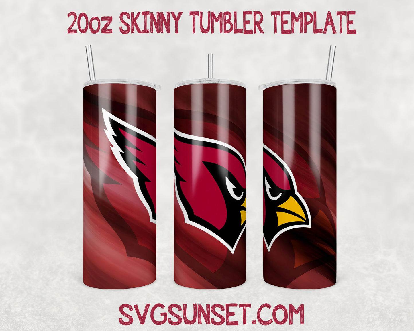 Football Arizona Cardinals Tumbler Wrap PNG, Arizona Cardinals Tumbler Wrap