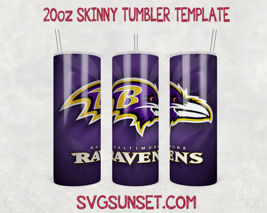 Football Baltimore Ravens Tumbler Wrap PNG, Baltimore Ravens Tumbler Wrap