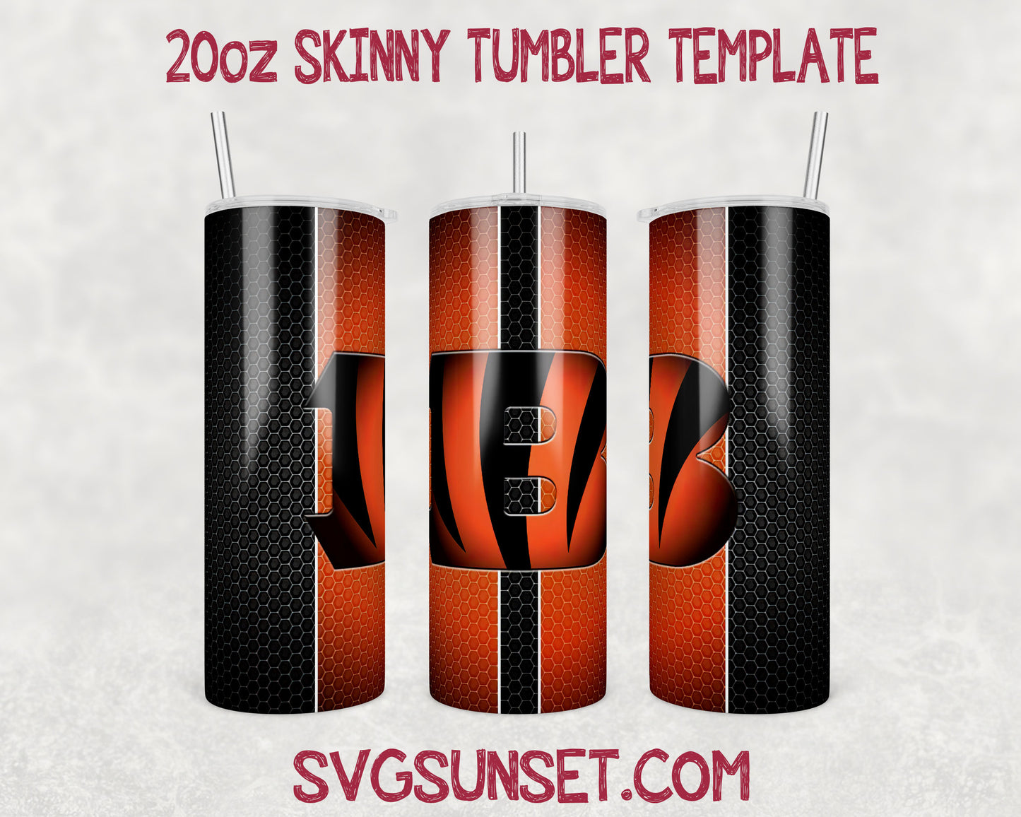 Football Cincinnati Bengals Tumbler Wrap PNG, Cincinnati Bengals Tumbler Wrap