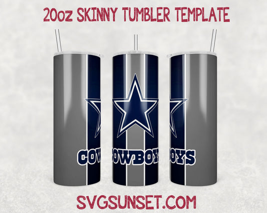 Football Dallas Cowboys Tumbler Wrap PNG, Dallas Cowboys Tumbler Wrap