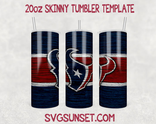 Football Houston Texans Tumbler Wrap PNG, Houston Texans Tumbler Wrap