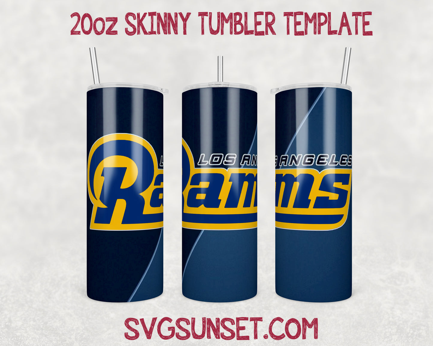 Football Los Angeles Rams Tumbler Wrap PNG, Los Angeles Rams Tumbler Wrap