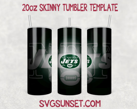 Football New York Jets Tumbler Wrap PNG, New York Jets Tumbler Wrap