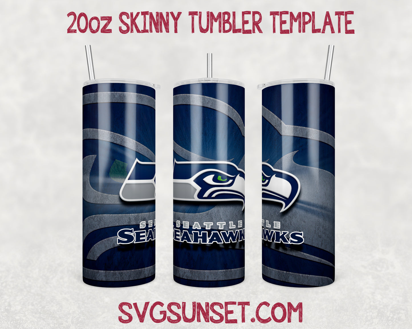 Football Seattle Seahawks Tumbler Wrap PNG, Seattle Seahawks Tumbler Wrap