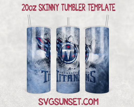 Football Tennessee Titans Tumbler Wrap PNG, Tennessee Titans Tumbler Wrap