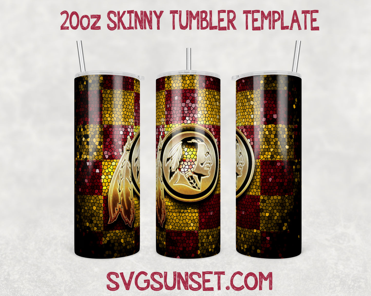 Football Washington Redskins Tumbler Wrap PNG, Washington Redskins Tumbler Wrap