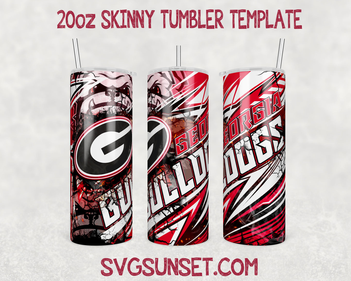 Georgia Bulldogs Tumbler Wrap PNG, Georgia Bulldogs Tumbler Wrap