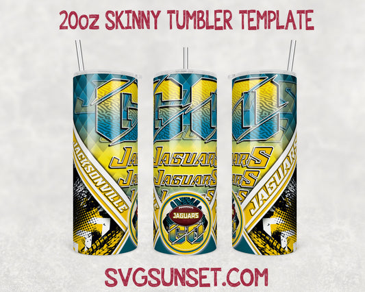 Go Jacksonville Jaguars Tumbler Wrap PNG, Jacksonville Jaguars Tumbler Wrap